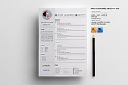 Professional resume bundle v1, a Resume Template by GraphicsEgg (Thumbnail 3 of 6)