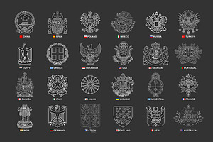 Set Of Coats Of Arms