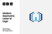 Modern Geometric Letter W Logo, a Branding & Logo Template by Luxury Logos (Thumbnail 1 of 4)