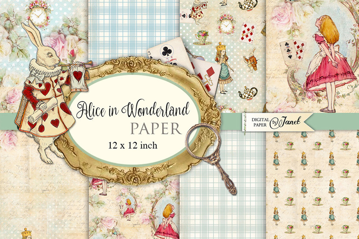 Alice in Wonderland Paper, an Illustration by helloPAPER (Photo 1 of 3)
