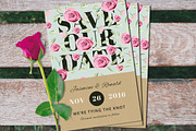Vintage Wedding Invitation Suite, an Invitation Template by wulano (Thumbnail 3 of 5)