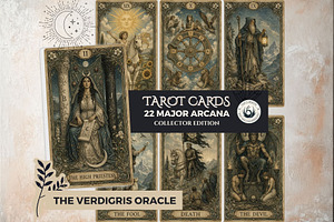 The Verdigris Oracle Tarot Cards
