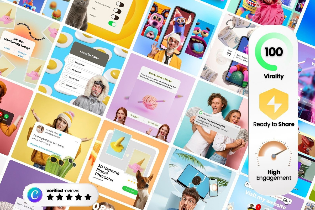 Digital Product Canva Templates, a Social Media Template by Virall (Photo 2 of 10)