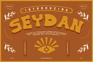 SEYDAN - Retro Display Font