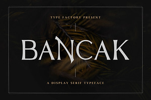 Bancak - Display Serif Typeface