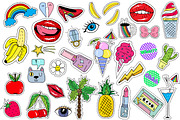 Fashion patches and stickers, a Graphic by TashaDraw (Thumbnail 2 of 12)