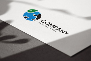 Green Planet Logo Template