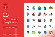 Eco-Friendly Living Filled Line Icon, an Icon by IconBunny (Thumbnail 1 of 2)