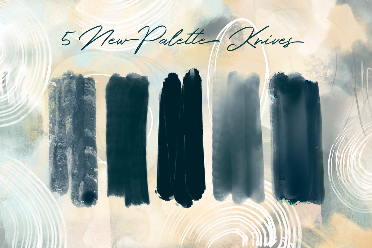 Modern Abstract Procreate Brushes, a Brushes & More by DeloresArt (Photo 14 of 19)