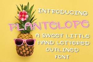 Plantelope - Outlined Font