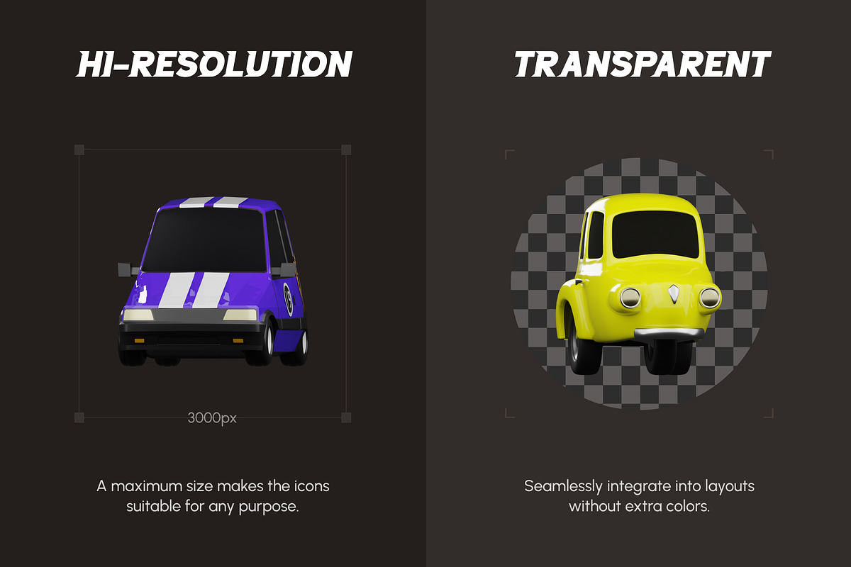 3D Vehicle Models Set, an Emoji Icon by Vectors Market (Photo 3 of 14)