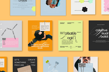 LEMI • EDITORIAL INSTAGRAM TEMPLATES, a Social Media Template by rainbojelia