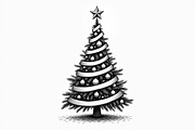 Merry Christmas Tree Clipart Collect, an Illustration by jahid234 (Thumbnail 13 of 21)