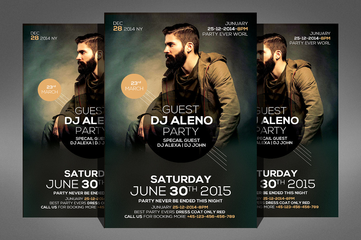 100 Party Flyer Bundle, a Flyer Template by Graphic Templates (Photo 89 of 101)