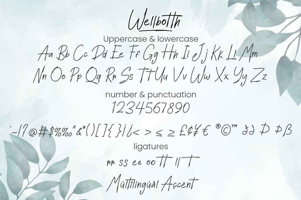 Wellbotth - Handwritten Font, a Script Font by Attype (Photo 6 of 7)
