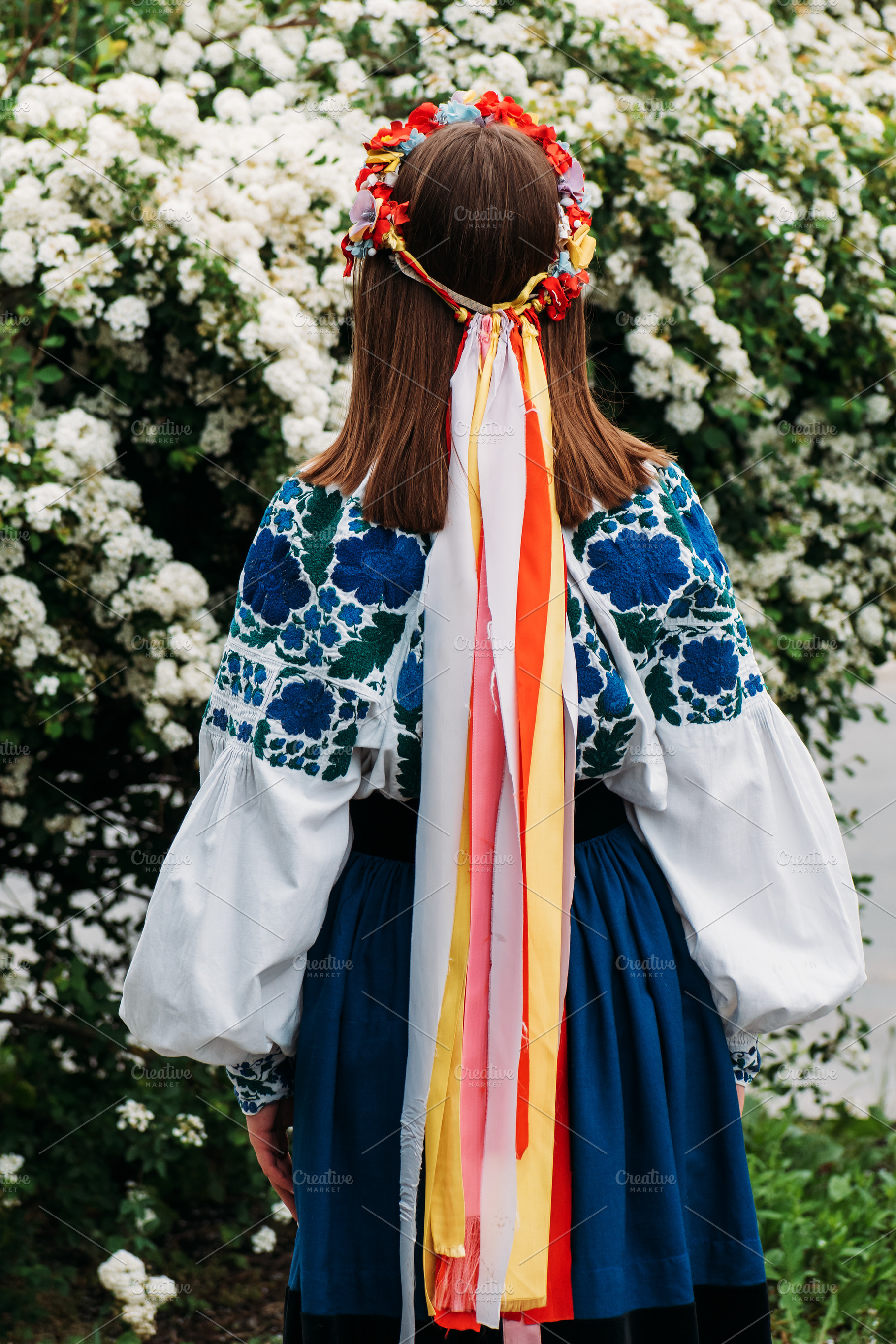 The girl stands with her back in Ukr, a Person Photo by Oleksandr Masnyi