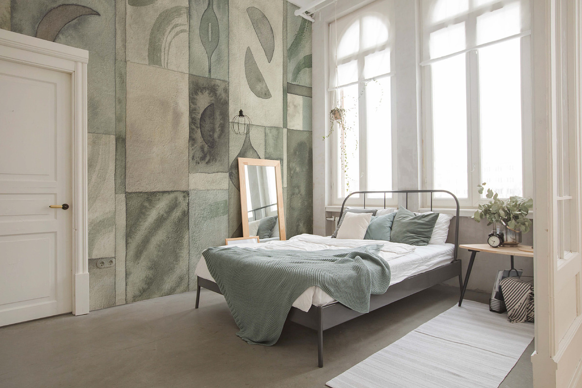 Zeria watercolor abstract wall mural, a Wallpaper Graphic by Timofi Art (Photo 15 of 19)