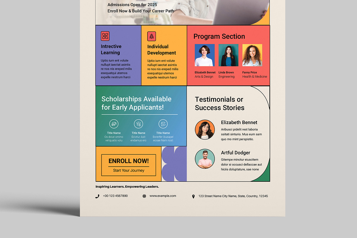 College Admission Flyer, a Flyer Template by MightyDesign (Photo 5 of 8)