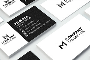 Yellow Business Card Template Layout