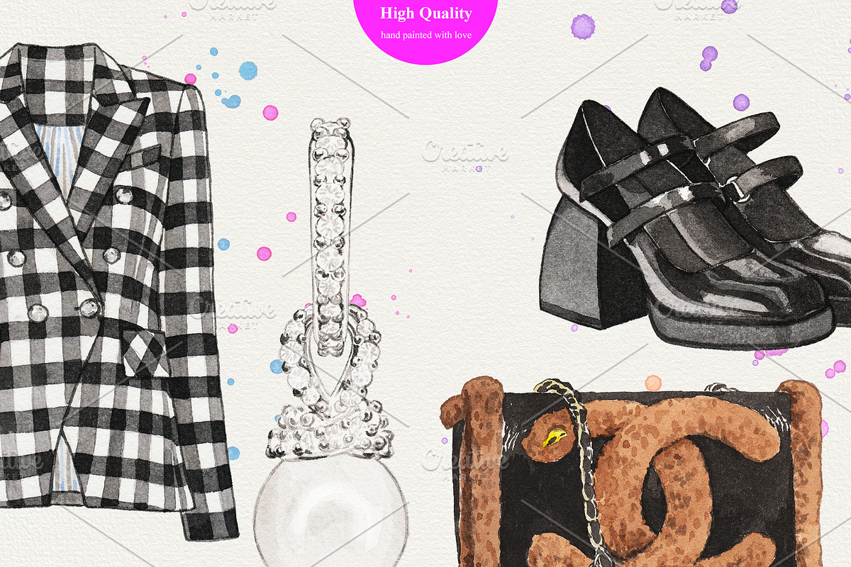 Emily in Paris Fashion Items, an Object Illustration by Sweet Oh Sour (Photo 5 of 5)