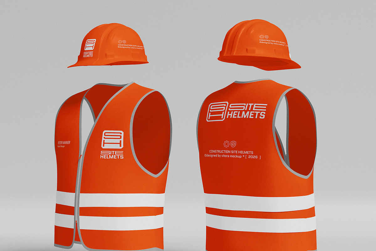20+ Safety Helmet Mockups Bundle, a Mockup by Vitora Mockup (Photo 9 of 14)