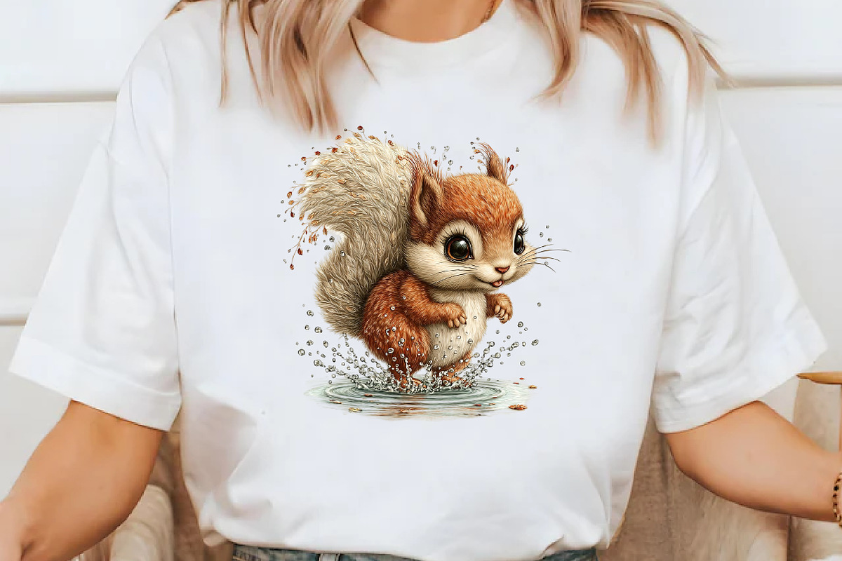 Whimsical Funny Summer Squirrel Clip, an Illustration by Designworld (Photo 5 of 10)
