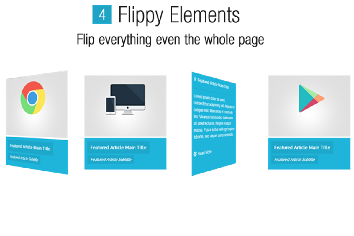 Flippy-Creative Responsive Template, a Bootstrap Template by webyzona (Photo 5 of 5)