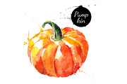 20 Watercolor Vegetables Vector, a Food Illustration by Elena Pimonova (Thumbnail 5 of 5)
