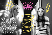 250 Scribble Doodle Shapes Atelier, an Object Illustration by Katrinelly (Thumbnail 3 of 12)