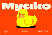 Myako - Bold Inktrap Font, a Sans Serif Font by limitype (Thumbnail 1 of 12)
