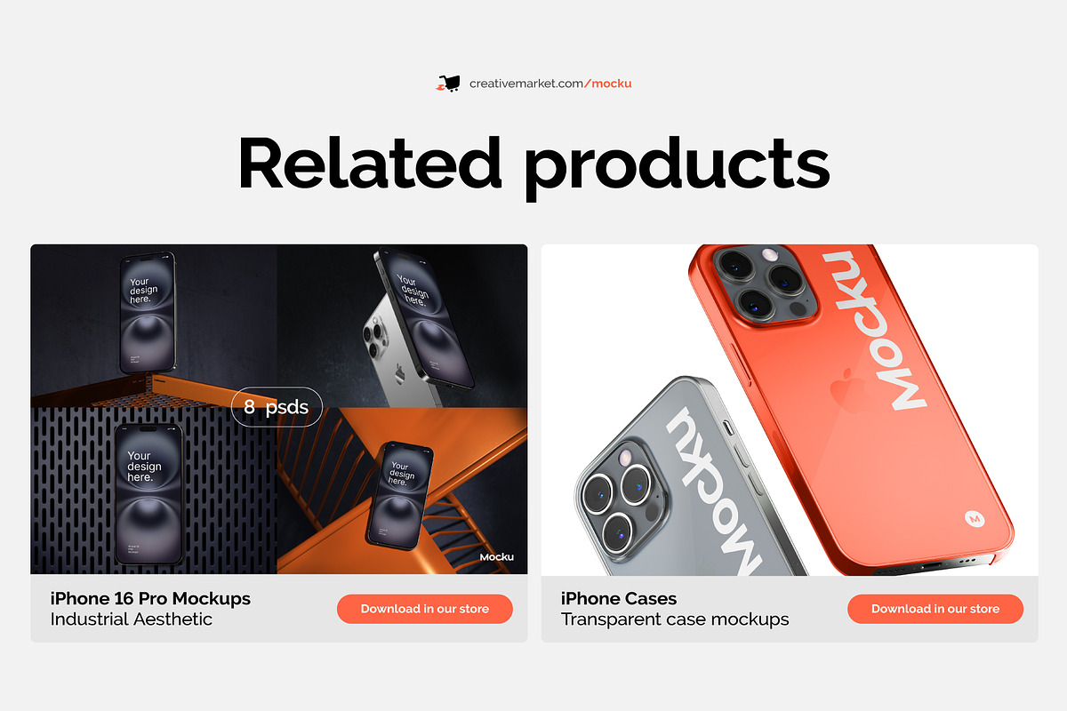 iPhone PRO 15 Mockup Collection, an iPhone Mockup by Mocku (Photo 14 of 14)