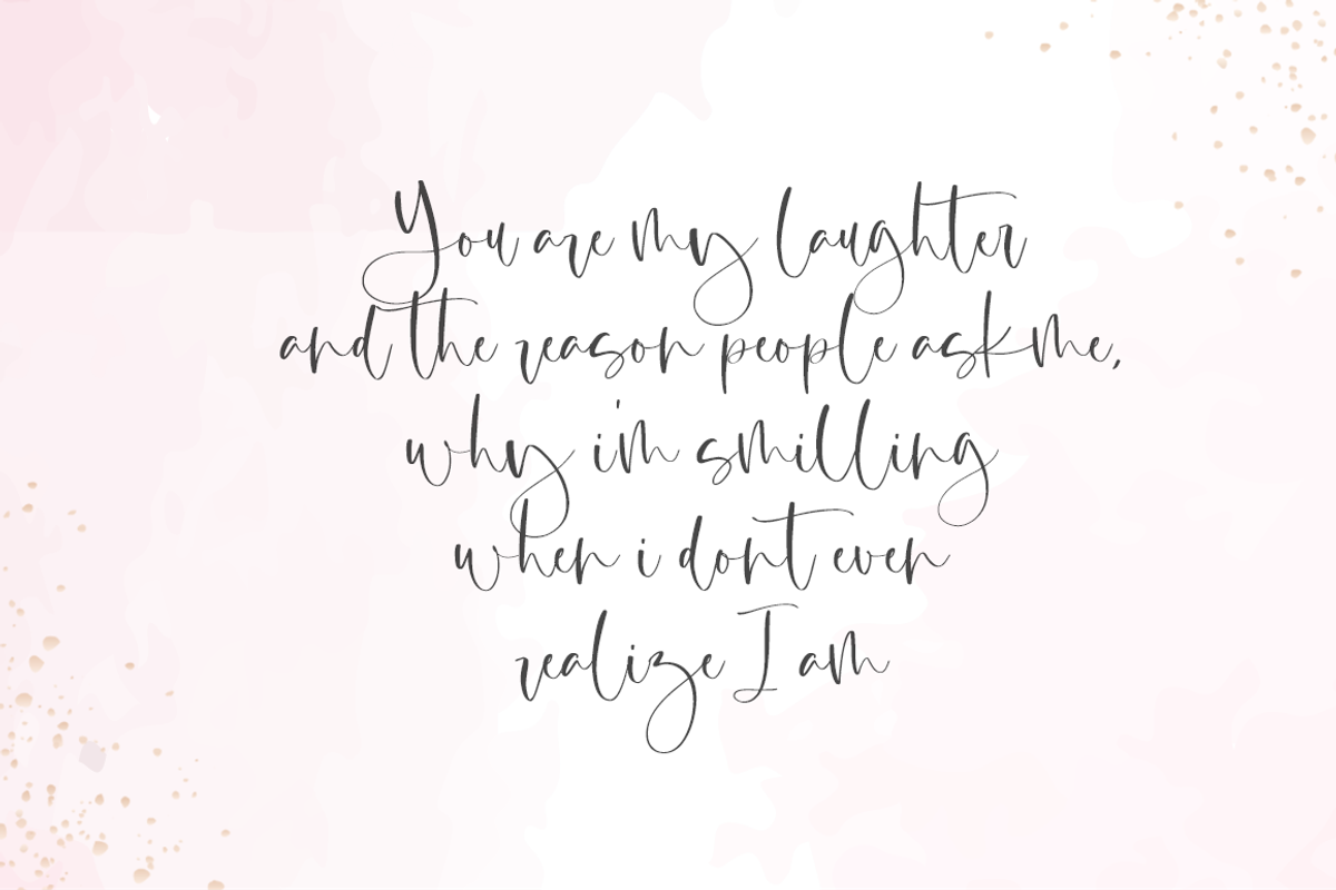Margenta // Sweet Calligraphy, a Script Font by Sronstudio (Photo 4 of 10)