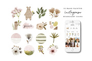 64 Watercolor Instagram Highlight, an Animal Illustration by beatriceviyiwi (Thumbnail 5 of 5)