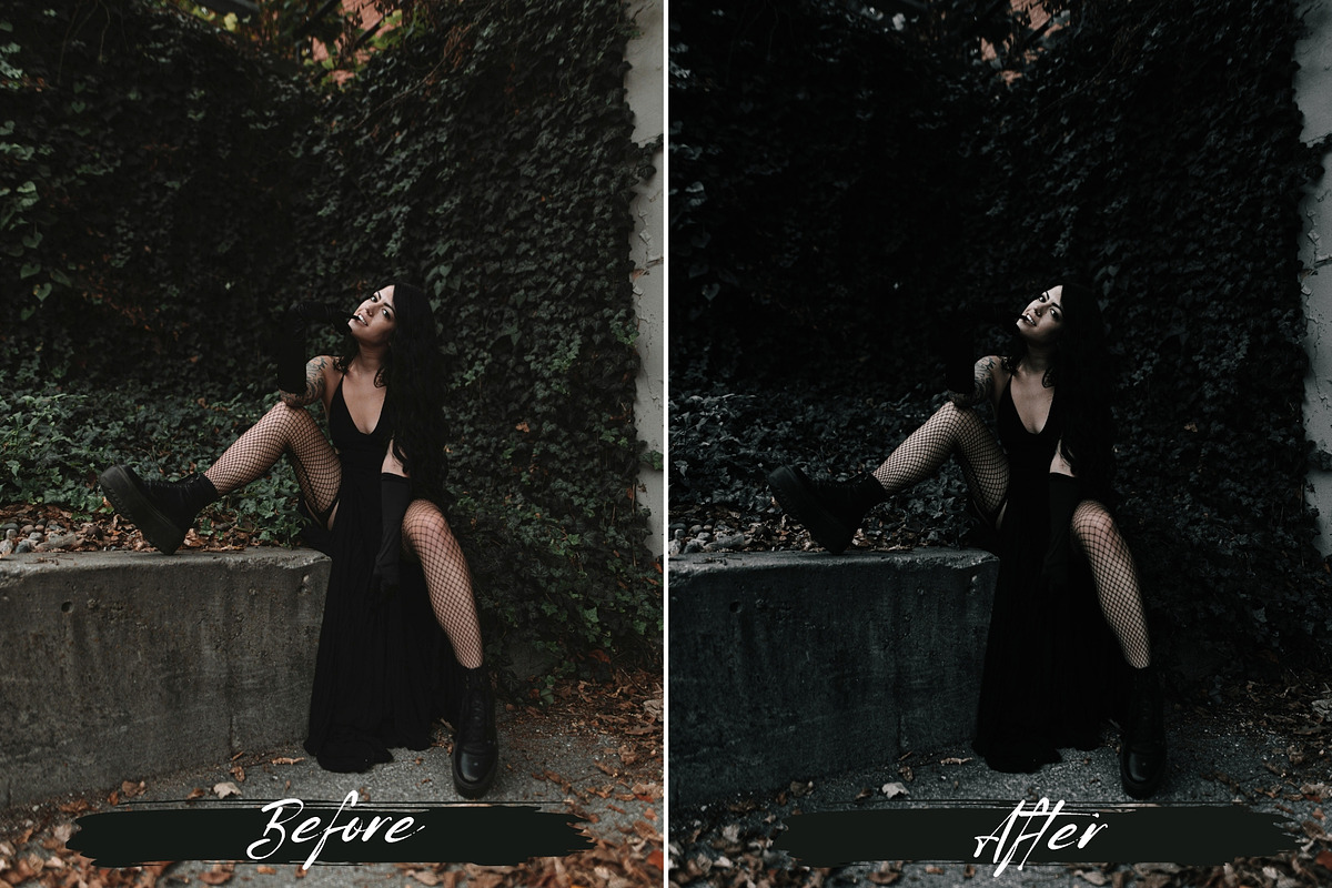 10 Gothic Lightroom Presets, a Preset Add-On by MEPRESETS (Photo 6 of 9)