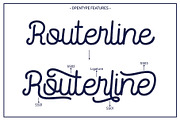 Routerline Rough, a Script Font by ViactionType (Thumbnail 4 of 10)