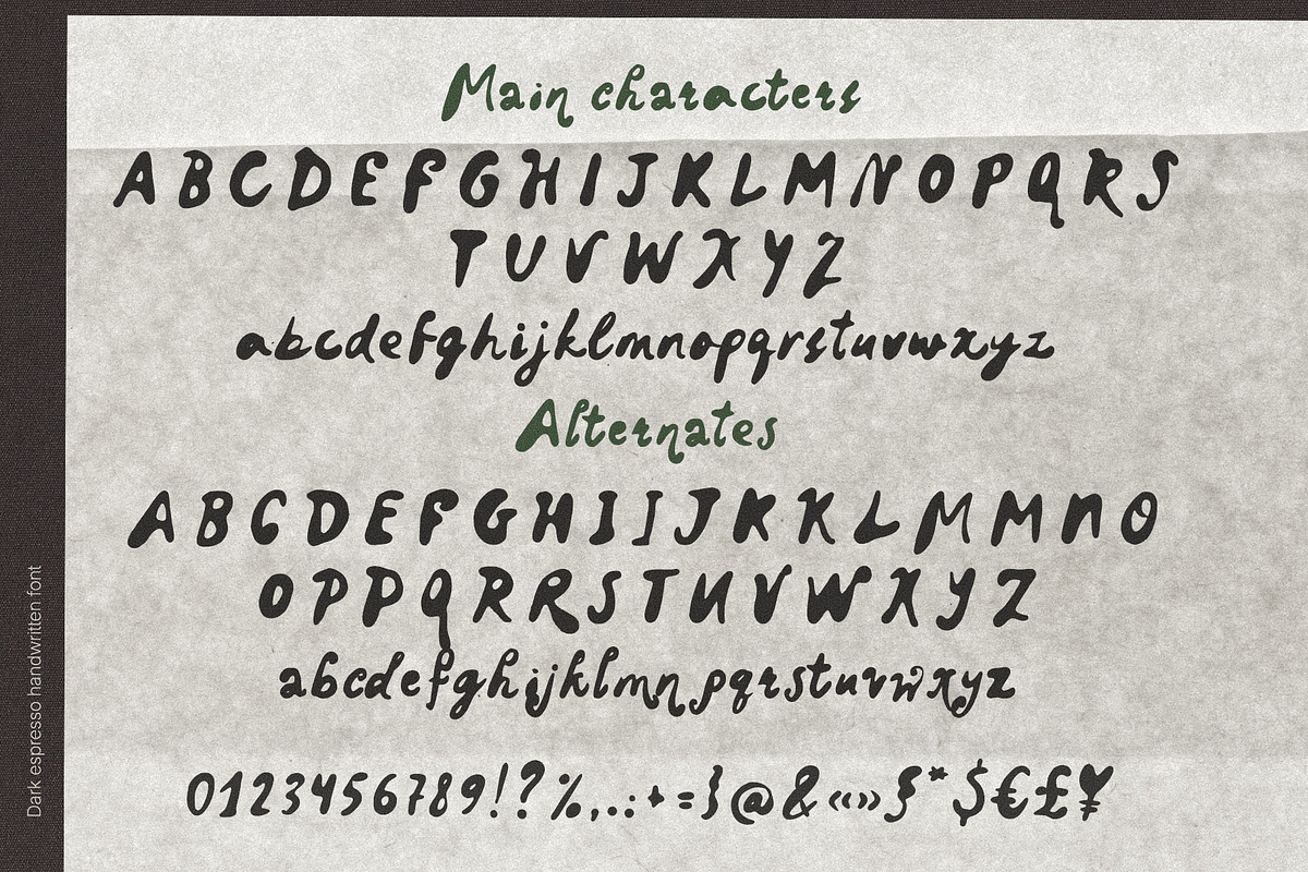 Handwritten ink script font Espresso, a Script Font by TD fonts (Photo 8 of 12)