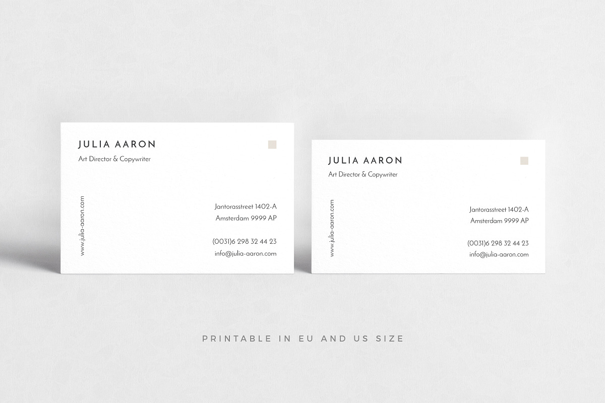 Aaron Business Card, a Business Card Template by Ruben Stom (Photo 3 of 5)