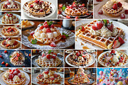 Waffles - 34 images, a Food & Drink Photo by Handmadefont (Thumbnail 3 of 13)
