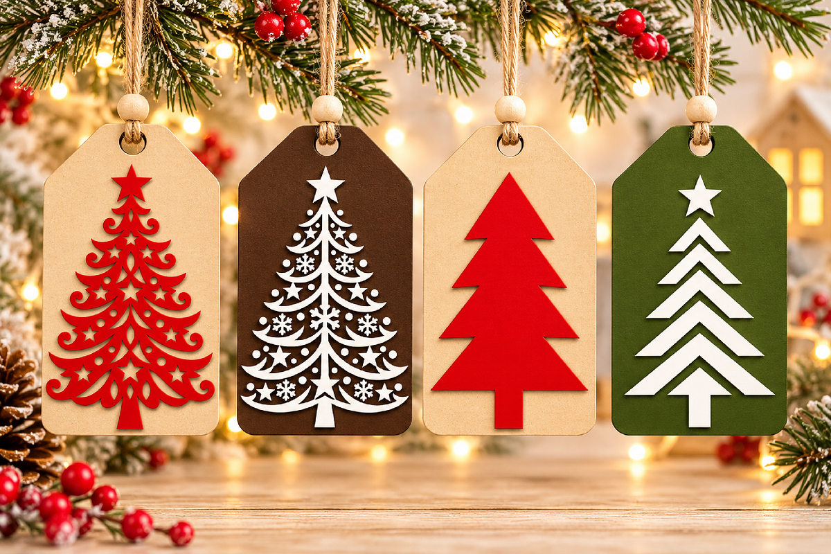 3D Christmas Tag Laser Cut SVG, an Object Graphic by Canvas Craft