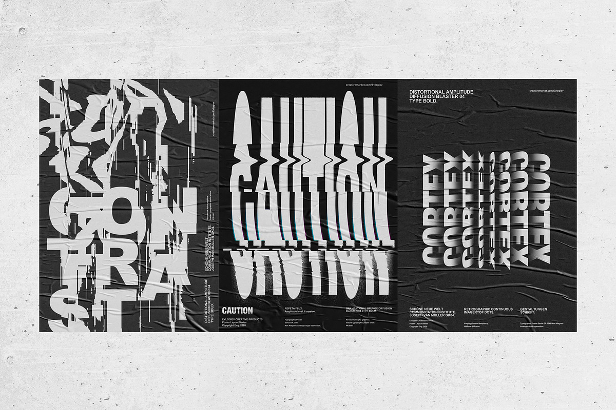 Typographic Poster Layouts No.01, a Poster Template by Evlogiev Studio (Photo 5 of 14)