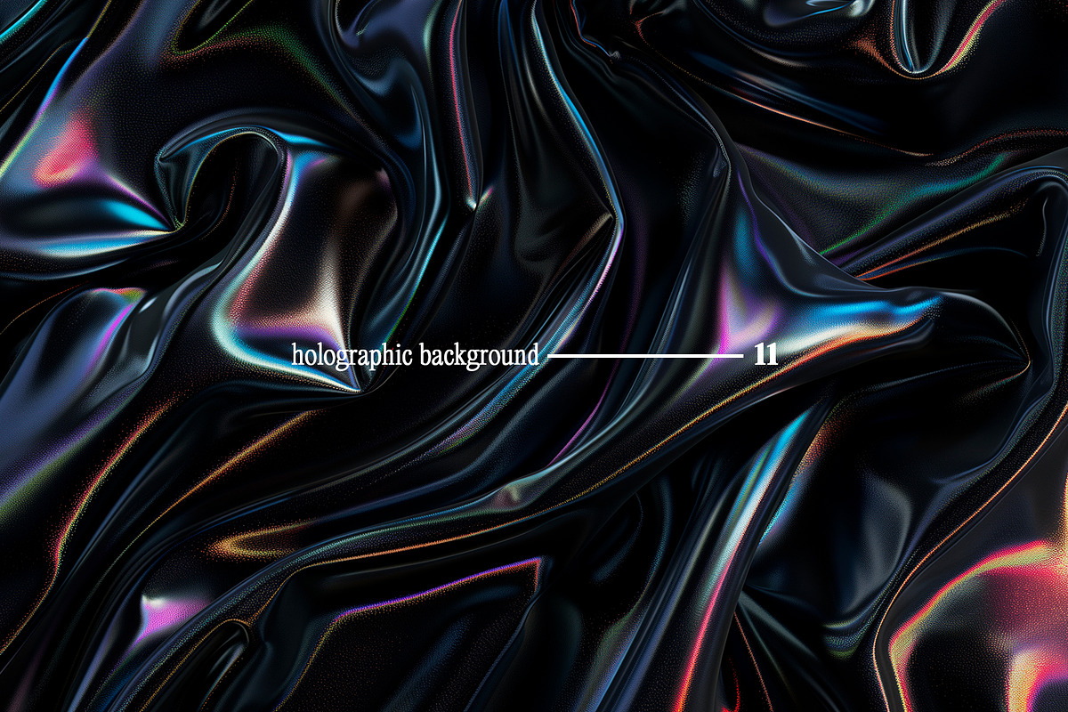 Dark Holographic Backgrounds, a Background Graphic by tatiankaart (Photo 12 of 17)