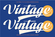 Vintage Charge Bold Retro Script, a Script Font by timelesstype.co (Thumbnail 6 of 20)