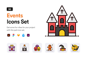 Events Icon Set, a Duotone Icon by Brickclay (Thumbnail 1 of 9)