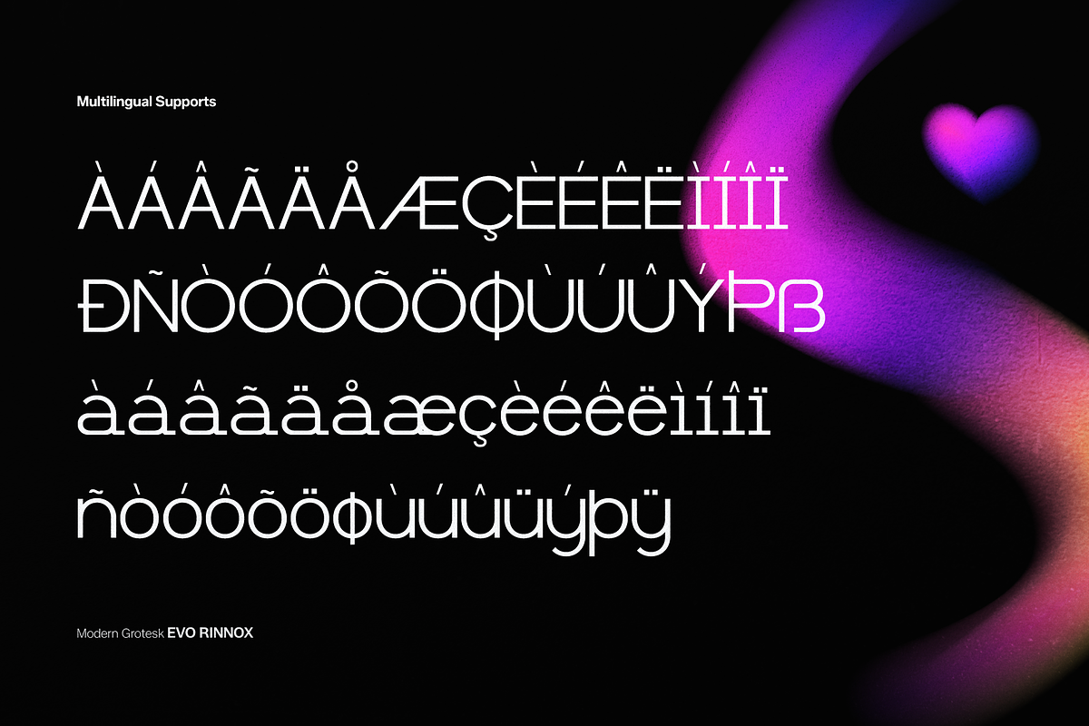 Evo Rinnox | Modern Grotesk, a Sans Serif Font by gracetype_studio (Photo 11 of 12)