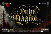 Orbit Magika Typeface, a Blackletter Font by alit design (Thumbnail 1 of 17)