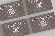 Brown Modern Spa Loyalty Card, a Business Card Template by Gumico Studio. (Thumbnail 3 of 3)
