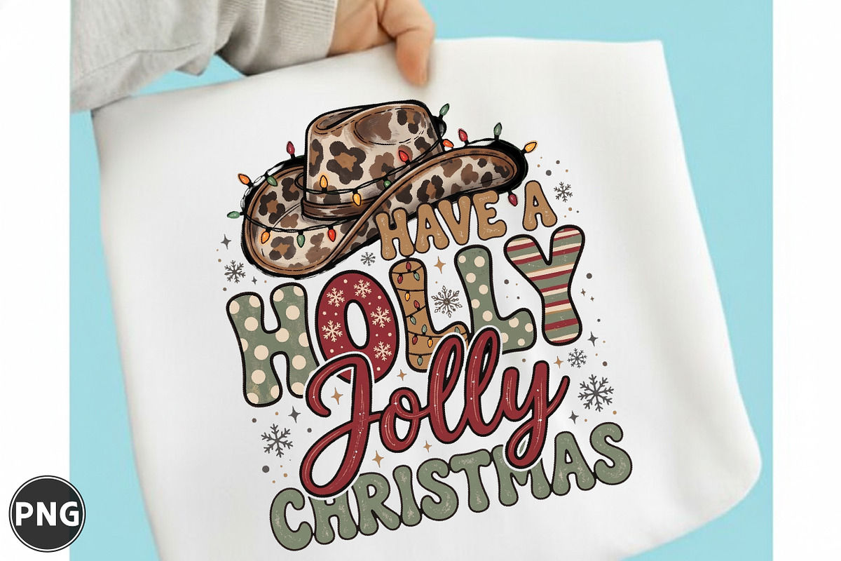 Western Leopard Holly Jolly Christma, a Seasonal Illustration by designcity5 (Photo 1 of 4)