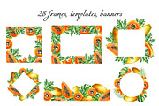 Papaya clipart in botanical style, a Food Illustration by Navenzeles (Thumbnail 5 of 12)