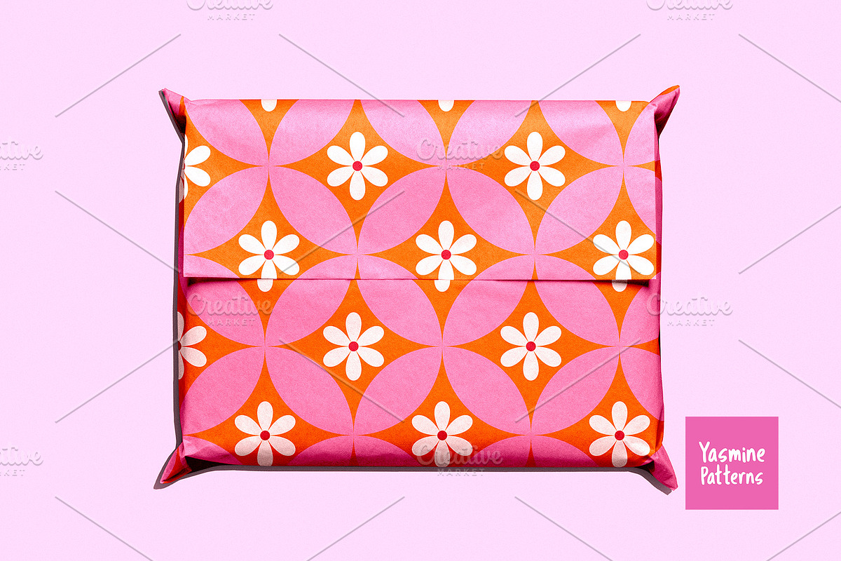 Mid Mod Flowers Patterns Collection, a Pattern Graphic by Yasmine Patterns (Photo 4 of 8)