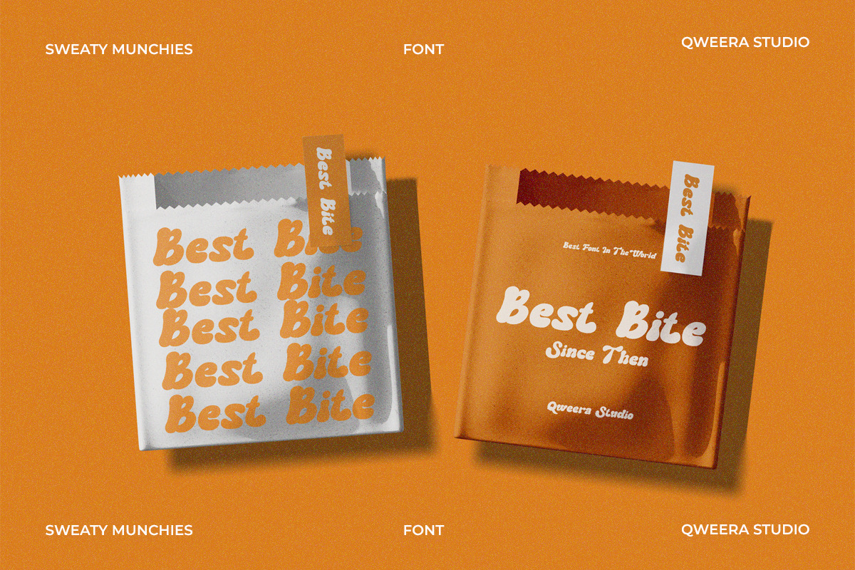 Sweaty Munchies - Bold Display Font, a Serif Font by Qweera Studio (Photo 8 of 12)